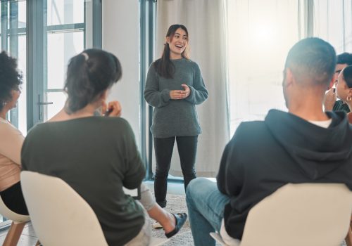 Everyone gets a turn to share their story.